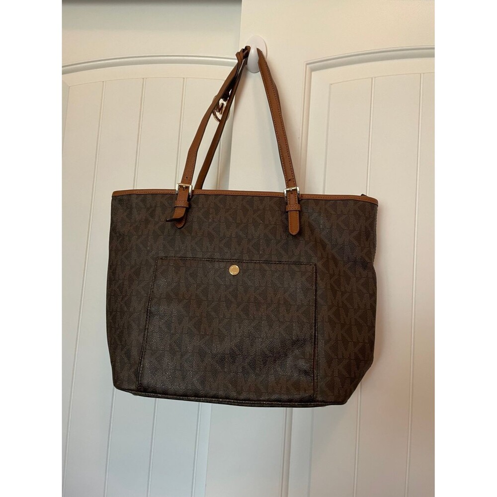 Michael Kors Brown Monogram Tote Bag